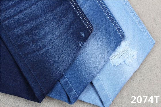 ราคาดี 10oz Super Stretch Denim Fabric สแปนเด็กซ์ผ้าฝ้าย Dual Core สำหรับกางเกงยีนส์ผู้หญิง ออนไลน์