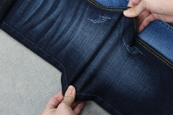 ราคาดี Indigo Blue Crosshatch Denim Fabric Slub Full Stretch 10.3 วัสดุของกางเกงยีนส์ ออนไลน์