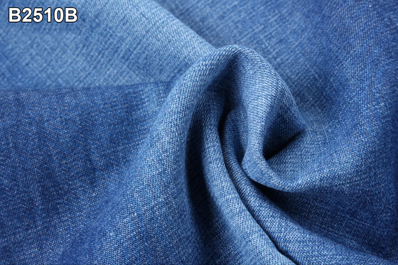 เสื้อเชิ้ตผ้ายีนส์ผ้าฝ้าย 32S Combed Siro Spun เสื้อเชิ้ตผ้าเดนิมน้ำหนักเบา